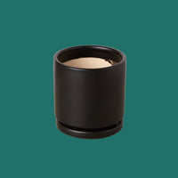 Black cylindrical container with beige interior from Houseofagave.store